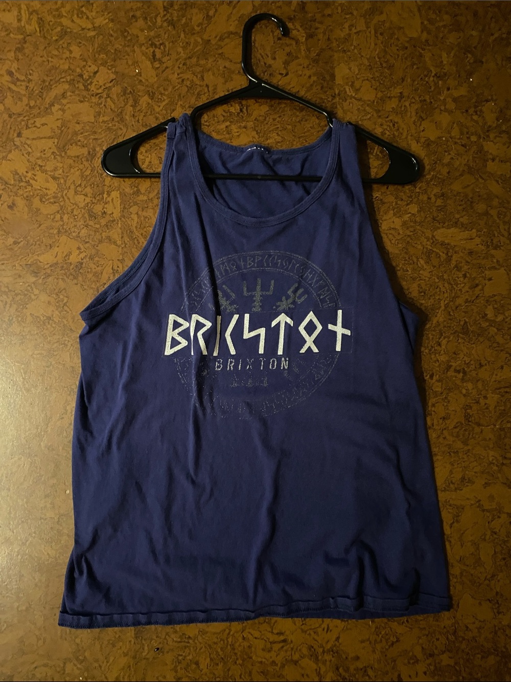 Brixton Deep Blue Graphic Muscle Tank